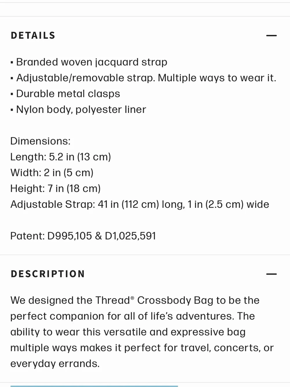 Thread Crossbody Bag
